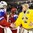 ST. CATHARINES, CANADA - JANUARY 15: Russia's Valeria Tarakanova #1 and Sweden's Emma Soderberg #30 shake hands after bronze medal game action at the 2016 IIHF Ice Hockey U18 Women's World Championship. (Photo by Francois Laplante/HHOF-IIHF Images)

